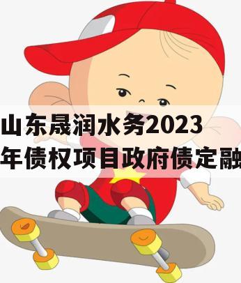 山东晟润水务2023年债权项目政府债定融