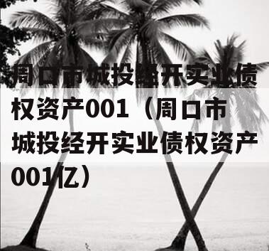 周口市城投经开实业债权资产001（周口市城投经开实业债权资产001亿）