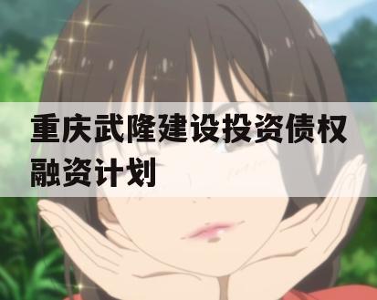 重庆武隆建设投资债权融资计划