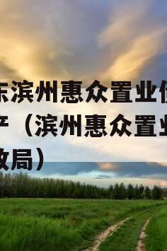 山东滨州惠众置业债权资产（滨州惠众置业 财政局）