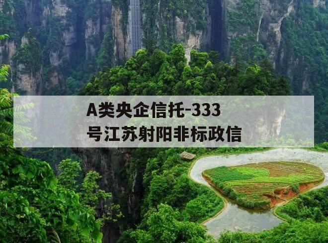 A类央企信托-333号江苏射阳非标政信
