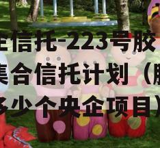 央企信托-223号胶州集合信托计划（胶州有多少个央企项目）