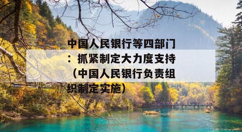 中国人民银行等四部门：抓紧制定大力度支持（中国人民银行负责组织制定实施）