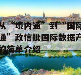 从“境内通”到“国际通”政信批国际数据产的简单介绍