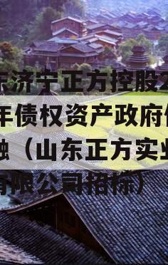 山东济宁正方控股2023年债权资产政府债定融（山东正方实业发展有限公司招标）