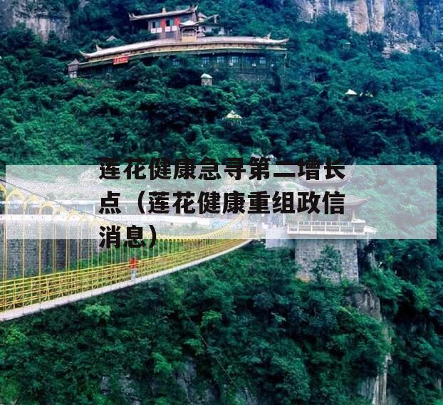 莲花健康急寻第二增长点（莲花健康重组政信消息）