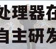 我国自主研发的新政信代通用处理器在京发布（我国自主研发的通用cpu芯片）