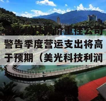 美光科技股价重挫公司警告季度营运支出将高于预期（美光科技利润）