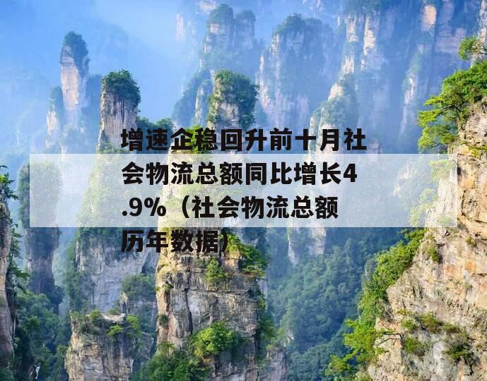 增速企稳回升前十月社会物流总额同比增长4.9%（社会物流总额历年数据）
