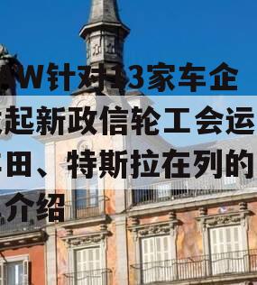 UAW针对13家车企发起新政信轮工会运动丰田、特斯拉在列的简单介绍