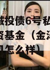 金泽城投债6号私募证券投资基金（金泽房地产公司怎么样）