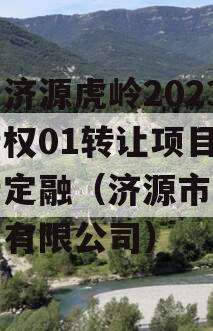 山东济源虎岭2023年债权01转让项目政府债定融（济源市虎岭置业有限公司）