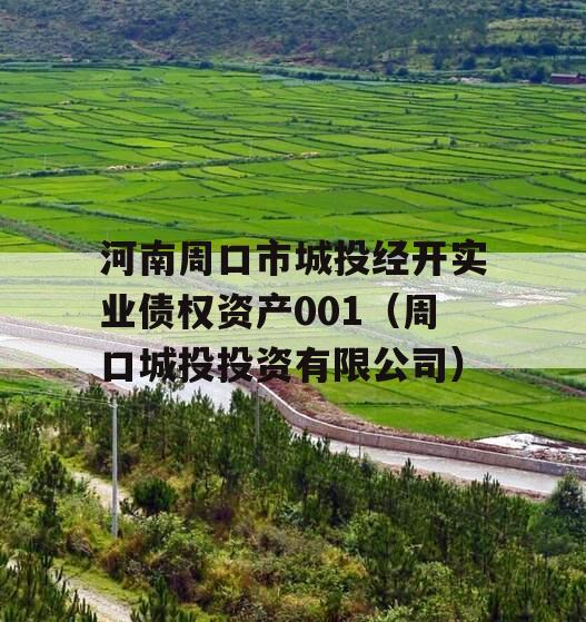 河南周口市城投经开实业债权资产001（周口城投投资有限公司）