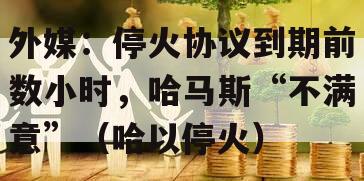 外媒：停火协议到期前数小时，哈马斯“不满意”（哈以停火）