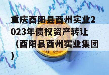 重庆酉阳县酉州实业2023年债权资产转让（酉阳县酉州实业集团）