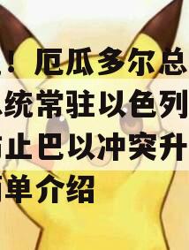 罕见！厄瓜多尔总统派副总统常驻以色列，称“防止巴以冲突升级”的简单介绍