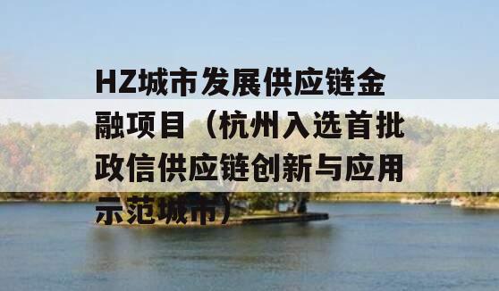 HZ城市发展供应链金融项目（杭州入选首批政信供应链创新与应用示范城市）