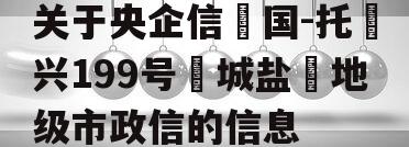 关于央企信‮国-托‬兴199号‮城盐‬地级市政信的信息