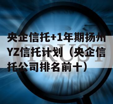 央企信托+1年期扬州YZ信托计划（央企信托公司排名前十）