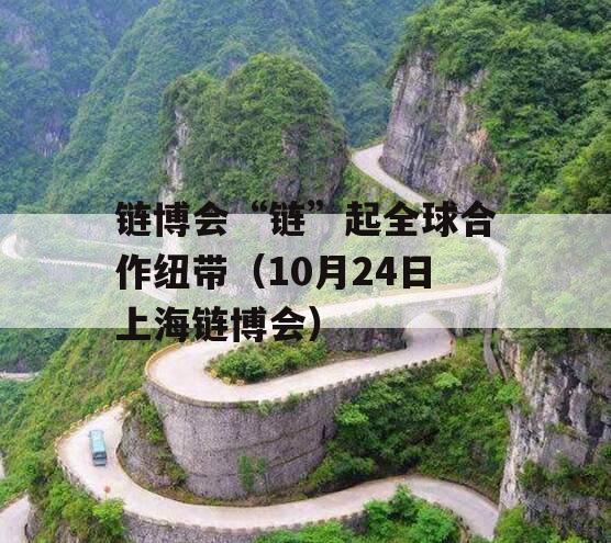 链博会“链”起全球合作纽带（10月24日上海链博会）