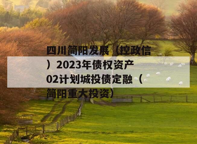 四川简阳发展（控政信）2023年债权资产02计划城投债定融（简阳重大投资）