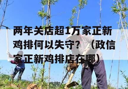 两年关店超1万家正新鸡排何以失守？（政信家正新鸡排店在哪）