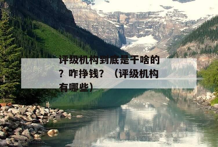 评级机构到底是干啥的？咋挣钱？（评级机构有哪些）