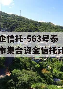 央企信托-563号泰州市集合资金信托计划
