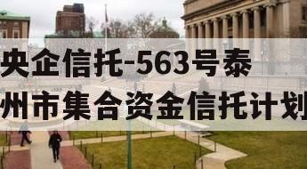 央企信托-563号泰州市集合资金信托计划