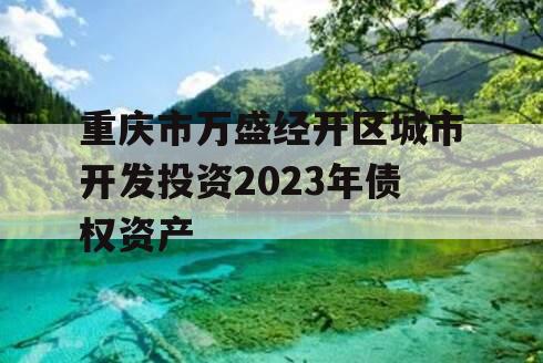 重庆市万盛经开区城市开发投资2023年债权资产
