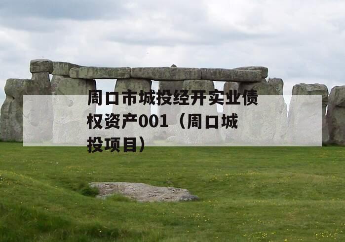 周口市城投经开实业债权资产001（周口城投项目）