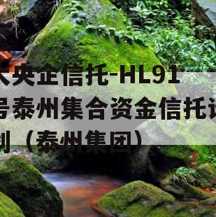 大央企信托-HL91号泰州集合资金信托计划（泰州集团）