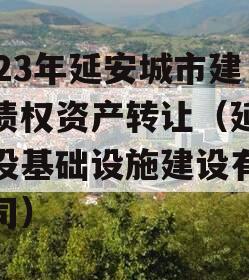 2023年延安城市建投债权资产转让（延安城投基础设施建设有限公司）