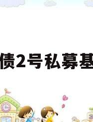纯债2号私募基金