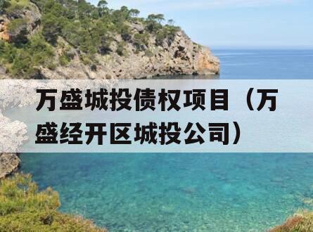 万盛城投债权项目（万盛经开区城投公司）