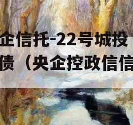 央企信托-22号城投标债（央企控政信信托）