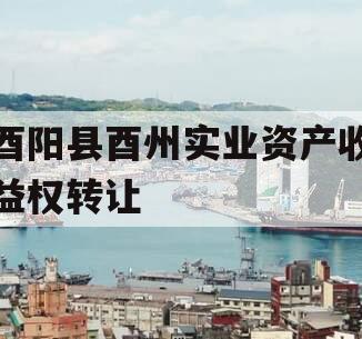 酉阳县酉州实业资产收益权转让