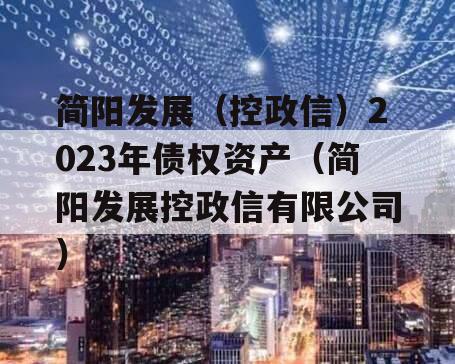 简阳发展（控政信）2023年债权资产（简阳发展控政信有限公司）