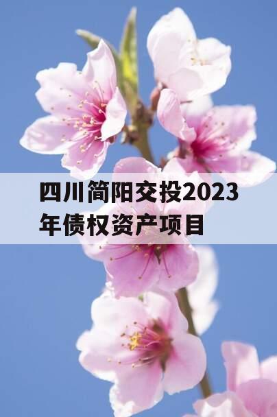 四川简阳交投2023年债权资产项目