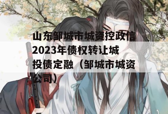 山东邹城市城资控政信2023年债权转让城投债定融（邹城市城资公司）