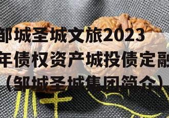 邹城圣城文旅2023年债权资产城投债定融（邹城圣城集团简介）