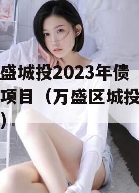 万盛城投2023年债权项目（万盛区城投集团）