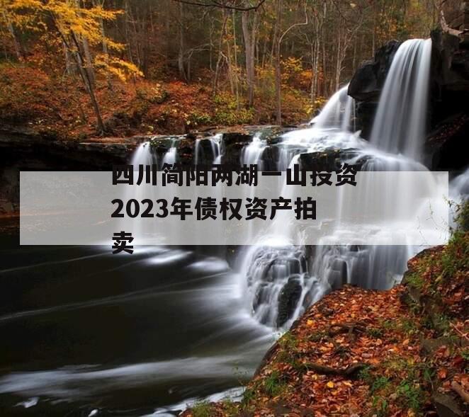 四川简阳两湖一山投资2023年债权资产拍卖
