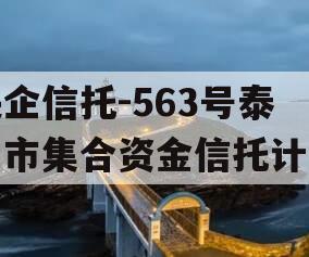 央企信托-563号泰州市集合资金信托计划