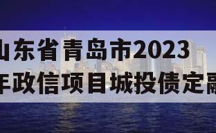 山东省青岛市2023年政信项目城投债定融