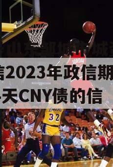 关于山东邹城市城资控政信2023年政信期364天CNY债的信息