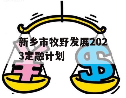 新乡市牧野发展2023定融计划