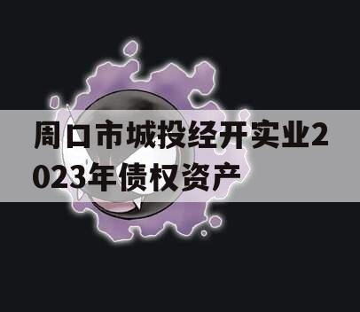 周口市城投经开实业2023年债权资产