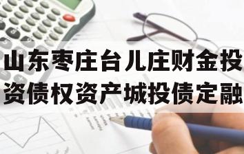 山东枣庄台儿庄财金投资债权资产城投债定融