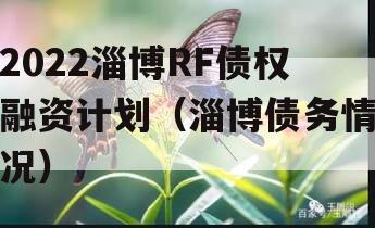 2022淄博RF债权融资计划（淄博债务情况）